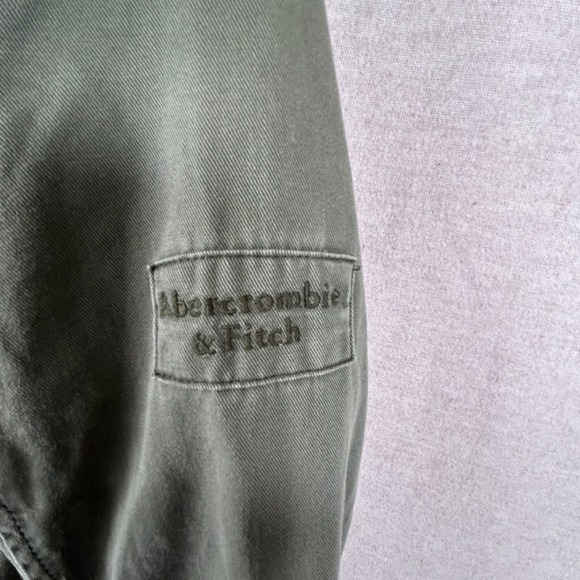 Abercrombie & Fitch Womens Hooded Utility Coat Size M Sherpa Lined Y2K Jacket - Picture 2 of 12